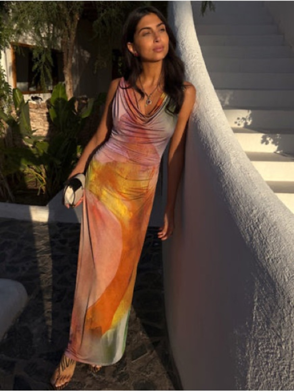 Never Fully Dressed Abstract Malika Maxi Dress- NWT